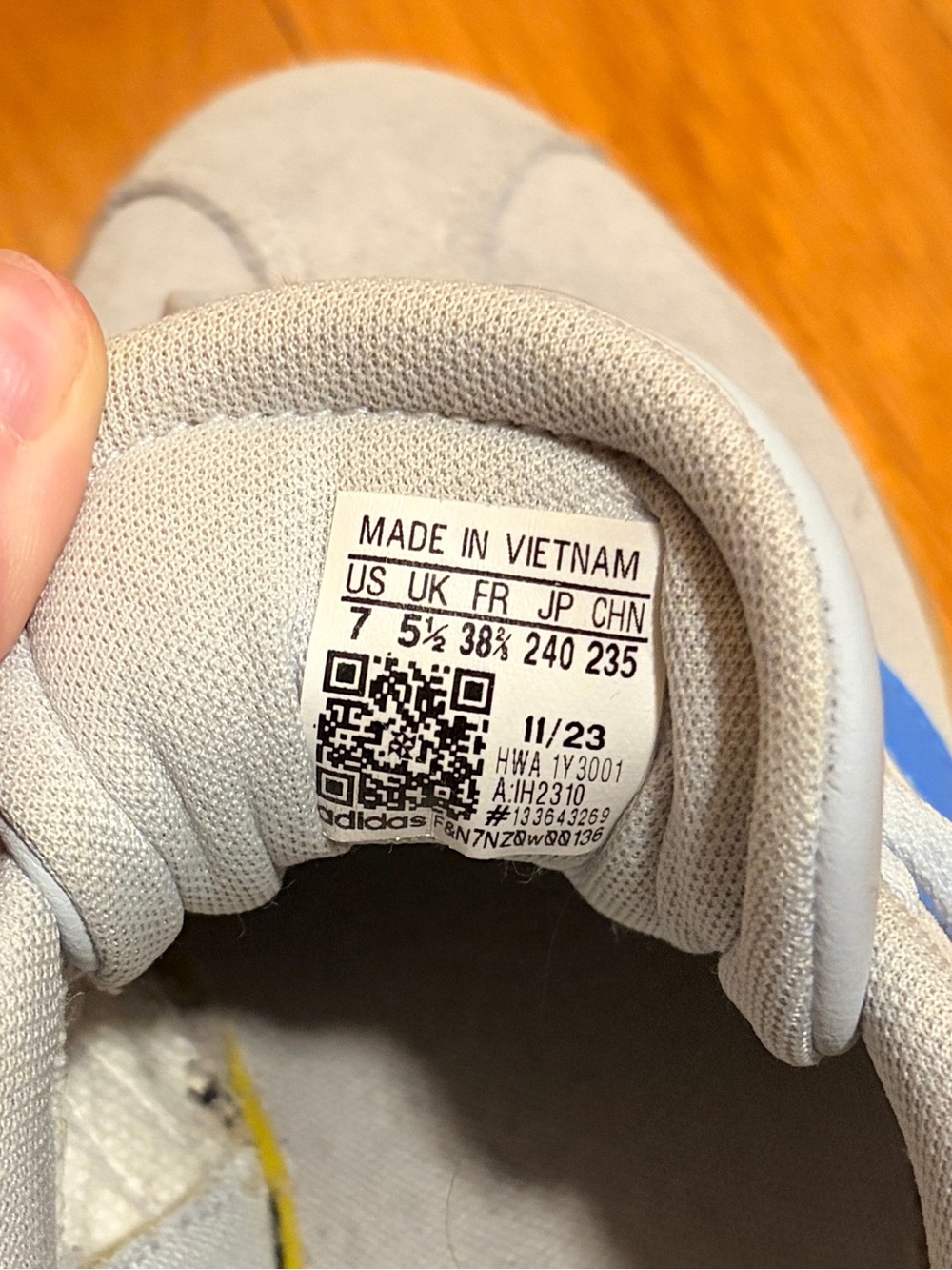 adidas Light Blue VL Court Bold Sneakers - Picture 9 of 11